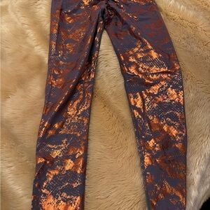 Stylish Women's leggings in Orange and Purple….  Never worn or even tried on